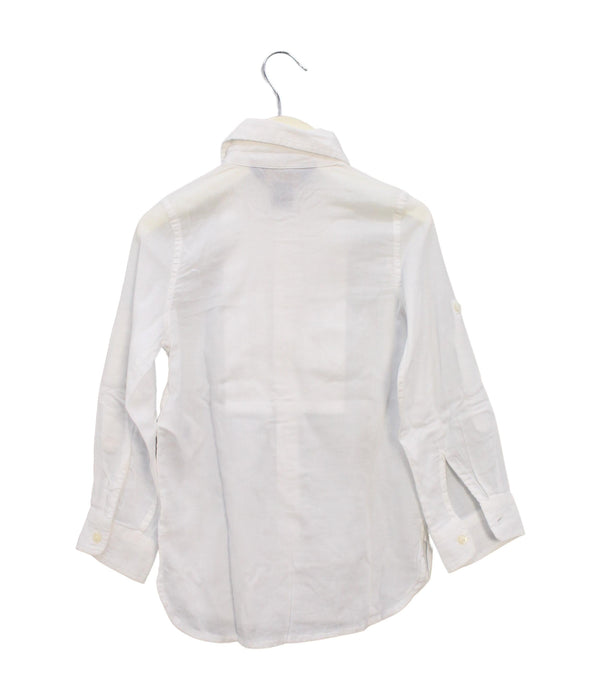 A White Shirts from Polo Ralph Lauren in size 4T for boy. (Back View)