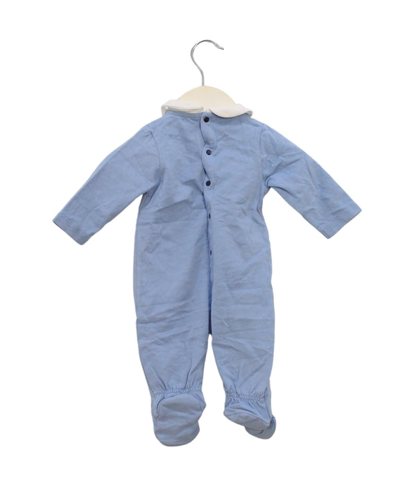 A Blue Onesies from Emporio Armani in size 0-3M for boy. (Back View)