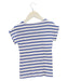 A Blue Short Sleeve T Shirts from Petit Bateau in size 6T for girl. (Back View)