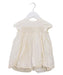 A Ivory Short Sleeve Dresses from Bonpoint in size 12-18M for girl. (Front View)