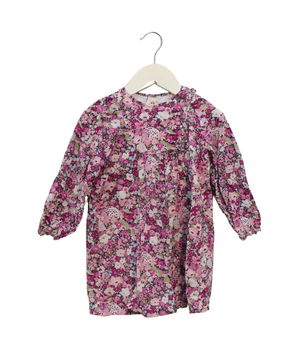 A Purple Long Sleeve Dresses from Bonpoint in size 3T for girl. (Front View)