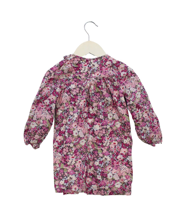 A Purple Long Sleeve Dresses from Bonpoint in size 3T for girl. (Back View)