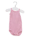 A Pink Sleeveless Bodysuits from Petit Bateau in size 0-3M for girl. (Front View)