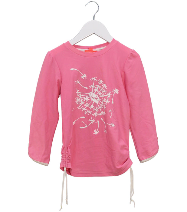 A Pink Rash Guards from Sunuva in size 5T for girl. (Front View)