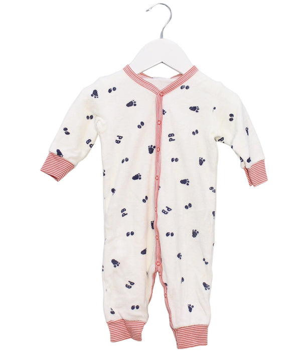 A Ivory Long Sleeve Jumpsuits from Petit Bateau in size 3-6M for boy. (Front View)