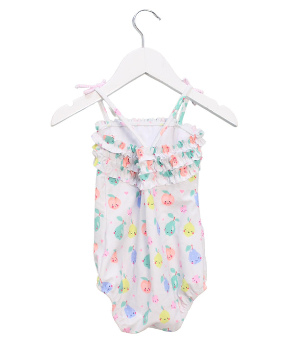 A White Swimsuits from Sunuva in size 18-24M for girl. (Back View)