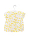 A Yellow Short Sleeve Tops from Petit Bateau in size 18-24M for girl. (Back View)