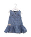 A Blue Sleeveless Dresses from Ralph Lauren in size 6-12M for girl. (Front View)