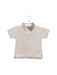 A Beige Short Sleeve Polos from Burberry in size 6-12M for boy. (Front View)