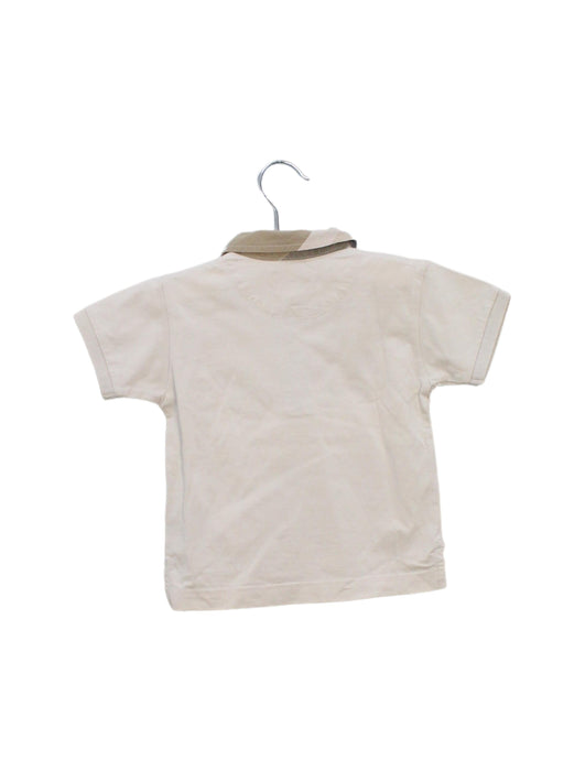 A Beige Short Sleeve Polos from Burberry in size 6-12M for boy. (Back View)