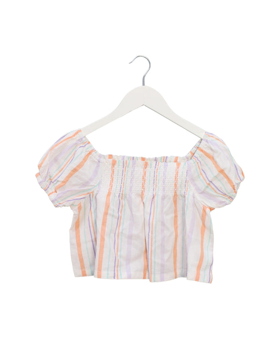 A Multicolour Short Sleeve Tops from Seed in size 5T for girl. (Front View)
