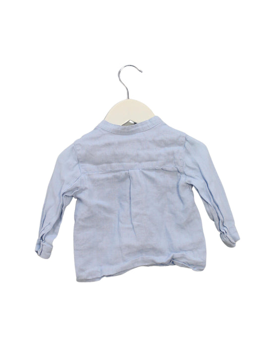 A Blue Shirts from Tartine et Chocolat in size 6-12M for boy. (Back View)