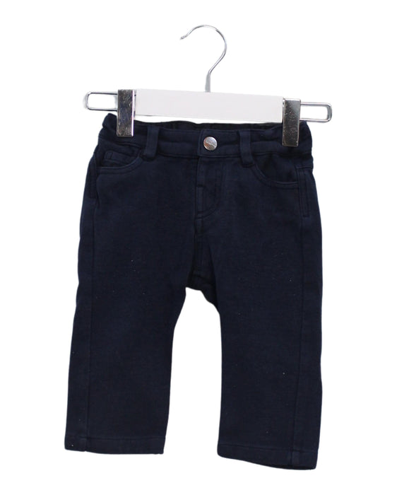 A Navy Casual Pants from Jacadi in size 6-12M for boy. (Front View)