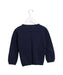 A Navy Cardigans from Petit Bateau in size 3T for girl. (Back View)