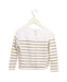 A Ivory Long Sleeve Tops from Emile et Ida in size 3T for girl. (Back View)