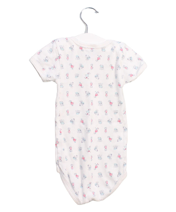 A White Short Sleeve Bodysuits from Petit Bateau in size 18-24M for girl. (Back View)