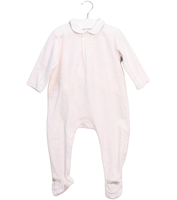 A Pink Long Sleeve Jumpsuits from Burberry in size 12-18M for girl. (Front View)