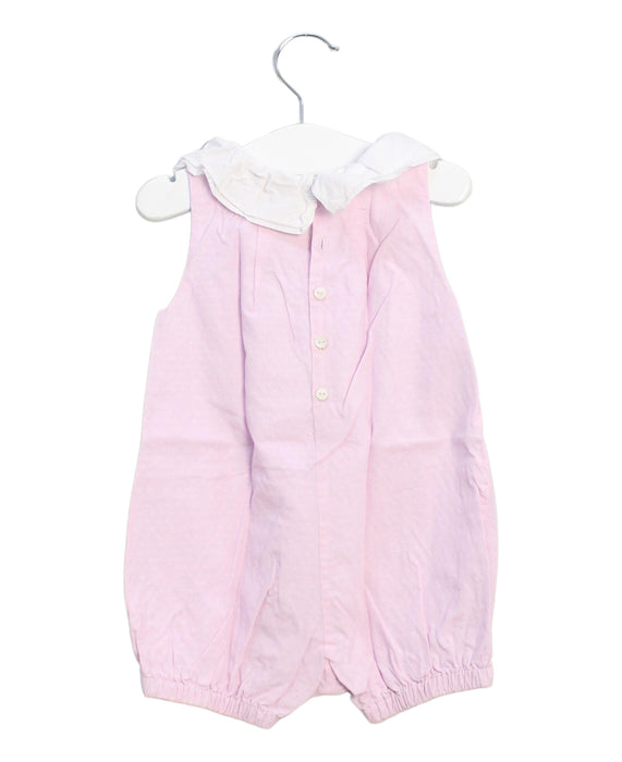 A Pink Rompers from Jacadi in size 6-12M for girl. (Back View)