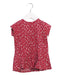 A Red Short Sleeve Dresses from Petit Bateau in size 6-12M for girl. (Front View)