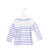A Blue Long Sleeve Tops from Jacadi in size 6-12M for girl. (Back View)