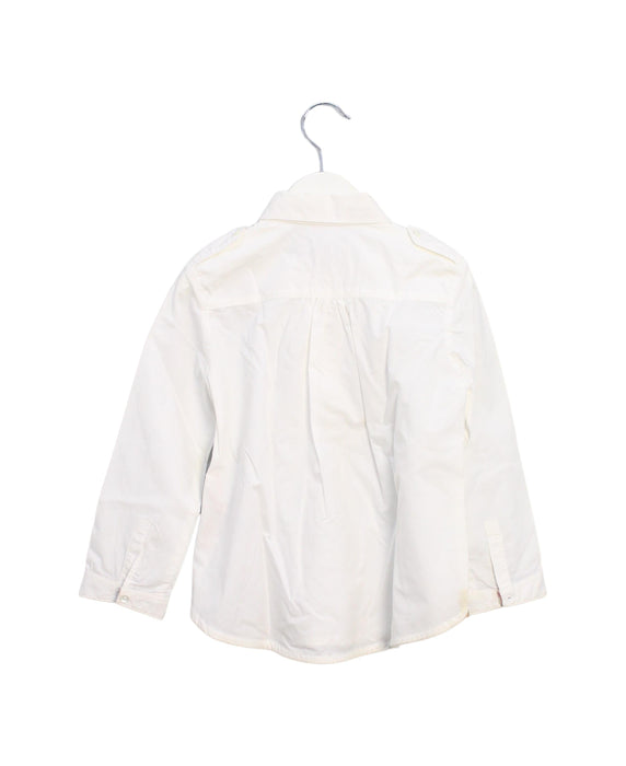 A White Shirts from Burberry in size 4T for girl. (Back View)