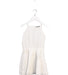 A Ivory Sleeveless Dresses from Velveteen in size 4T for girl. (Front View)