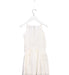 A Ivory Sleeveless Dresses from Velveteen in size 4T for girl. (Back View)