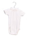 A White Short Sleeve Bodysuits from Bout'Chou in size 0-3M for girl. (Front View)