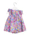 A Purple Sleeveless Dresses from Jacadi in size 3-6M for girl. (Back View)