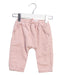 A Pink Casual Pants from Bout'Chou in size 0-3M for girl. (Front View)