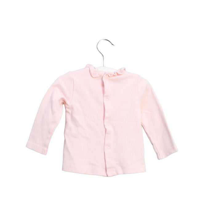 A Pink Long Sleeve Tops from Mayoral in size 6-12M for girl. (Back View)
