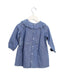 A Blue Long Sleeve Dresses from Jacadi in size 12-18M for girl. (Back View)