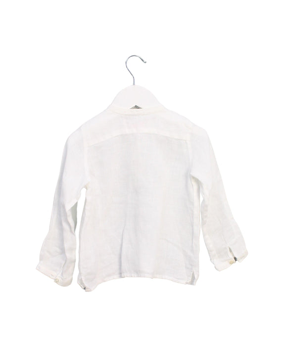A White Long Sleeve Polos from Bonpoint in size 2T for boy. (Back View)