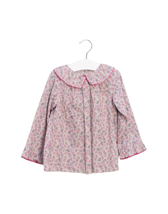 A Pink Long Sleeve Tops from Jacadi in size 3T for girl. (Front View)