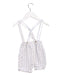 A White Overall Shorts from Mayoral in size 6-12M for boy. (Back View)