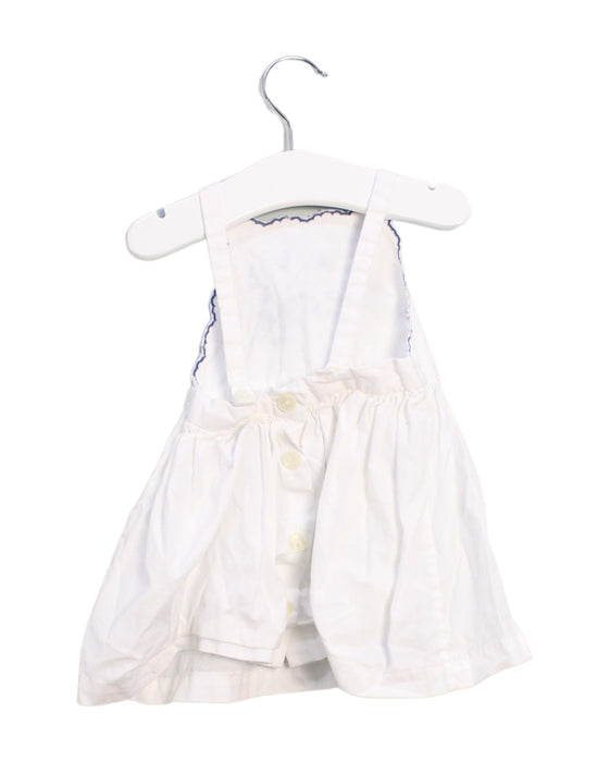 A White Overall Dresses from Ralph Lauren in size 3-6M for girl. (Back View)