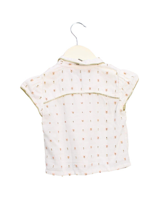 A White Shirts from Velveteen in size 4T for girl. (Back View)