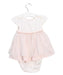 A Ivory Short Sleeve Bodysuits from Tutu Du Monde in size 12-18M for girl. (Back View)