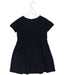 A Navy Short Sleeve Dresses from Jacadi in size 3T for girl. (Back View)