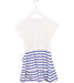 A White Short Sleeve Dresses from Crewcuts in size 4T for girl. (Back View)