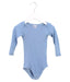 A Blue Long Sleeve Bodysuits from Petit Bateau in size 6-12M for boy. (Front View)