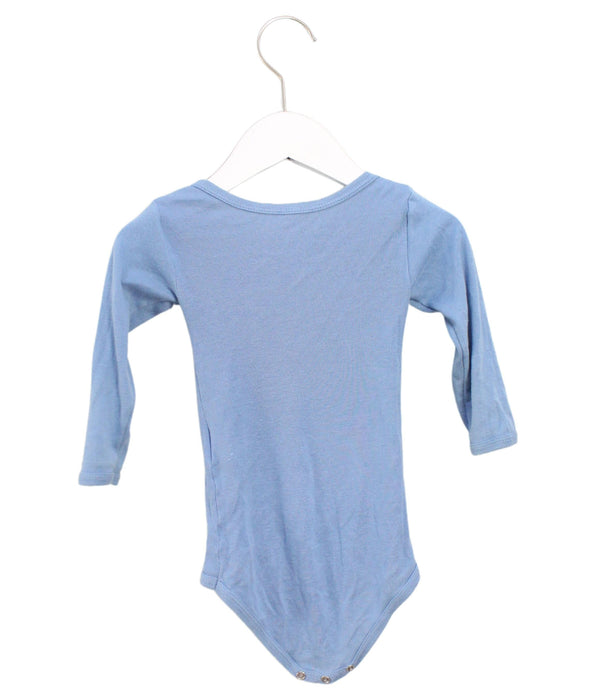 A Blue Long Sleeve Bodysuits from Petit Bateau in size 6-12M for boy. (Back View)