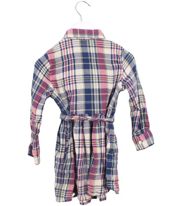 A Blue Long Sleeve Dresses from Polo Ralph Lauren in size 2T for girl. (Back View)