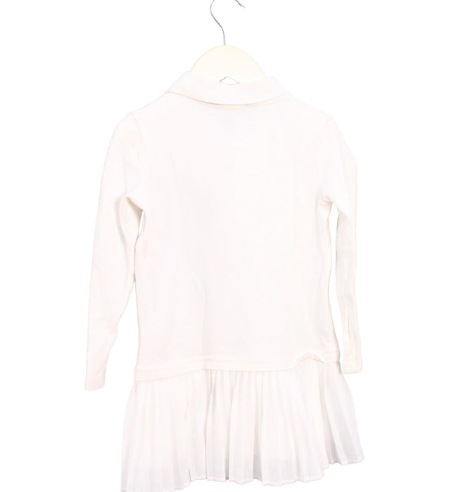 A White Short Sleeve Dresses from Polo Ralph Lauren in size 3T for girl. (Back View)