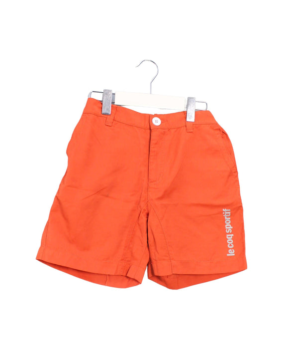 A Orange Shorts from Le Coq Sportif in size 10Y for boy. (Front View)