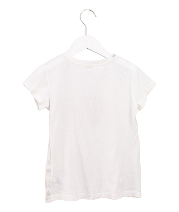 A White Short Sleeve T Shirts from Dolce & Gabbana in size 7Y for girl. (Back View)