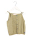 A Yellow Sleeveless Tops from Tinycottons in size 8Y for girl. (Front View)