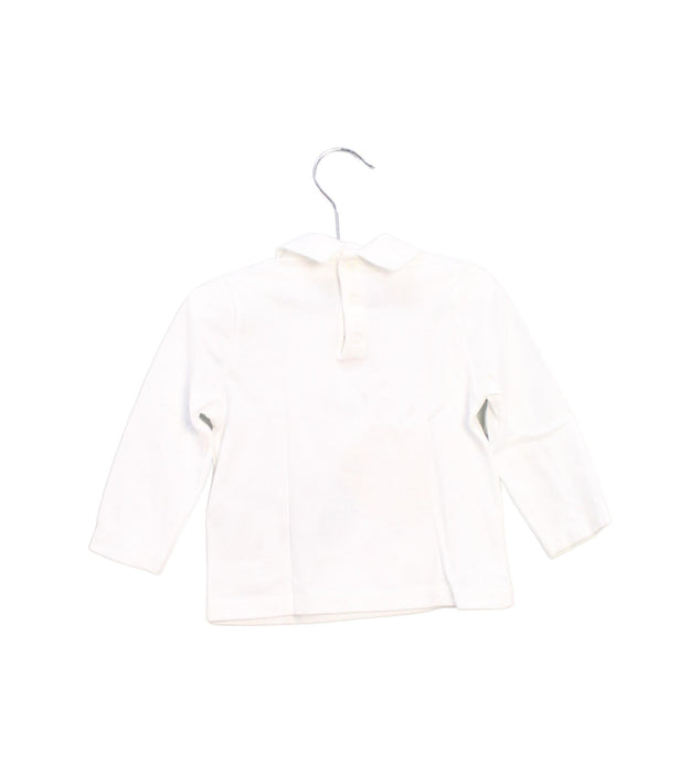 A White Long Sleeve Tops from Petit Bateau in size 6-12M for boy. (Back View)