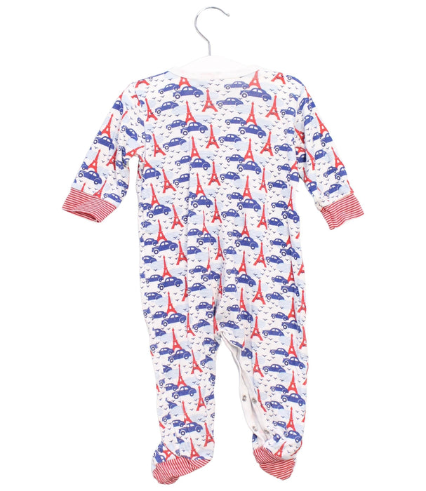 A Blue Onesies from Petit Bateau in size 3-6M for boy. (Back View)