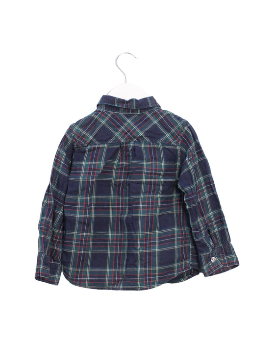 A Green Shirts from Petit Bateau in size 3T for boy. (Back View)